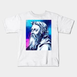 Heraclitus Snowy Portrait | Heraclitus Artwork 12 Kids T-Shirt